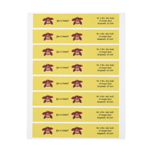 Maroon Orchids I Beauful Red Floral (Vel)