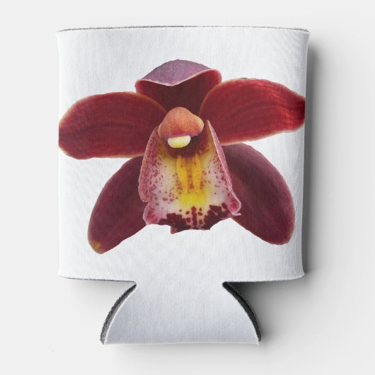 Maroon Orchids I Beauful Red Floral Blikjeskoeler (Voorkant)