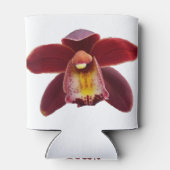 Maroon Orchids I Beauful Red Floral Blikjeskoeler (Achterkant)