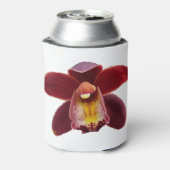 Maroon Orchids I Beauful Red Floral Blikjeskoeler (Blikje Achterkant)