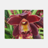 Maroon Orchids I Beauful Red Floral Deurmat (Voorkant)