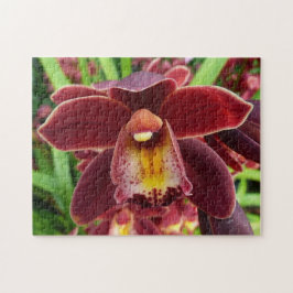 Maroon Orchids I Beauful Red Floral Legpuzzel