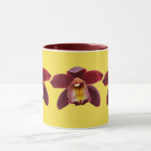 Maroon Orchids I Beauful Red Floral Mok (Midden)