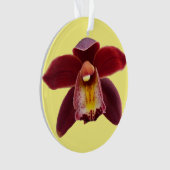 Maroon Orchids I Beauful Red Floral Ornament (voorkant)