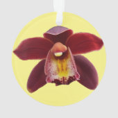 Maroon Orchids I Beauful Red Floral Ornament (achterkant)