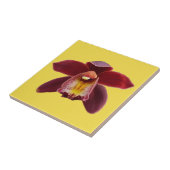 Maroon Orchids I Beauful Red Floral Tegeltje (Zijkant)