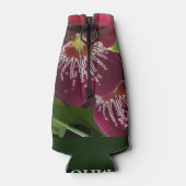 Maroon Orchids II Elegant Floral Flesjeskoeler (Achterkant)