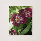 Maroon Orchids II Elegant Floral Legpuzzel (Verticaal)