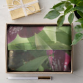 Maroon Orchids II Elegant Floral Tissuepapier (Geschenk)