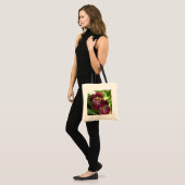 Maroon Orchids II Elegant Floral Tote Bag (Voorkant (model))