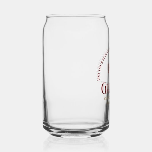 Maroon Osteopathic Medical School Afstuderen Blikvorm Glas (Rechts)