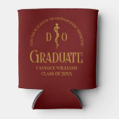 Maroon Osteopathic Medical School Graduation Party Blikjeskoeler (Voorkant)