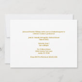 Maroon Osteopathic Medical School Graduation Party Kaart (Achterkant)