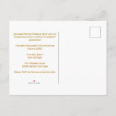 Maroon Osteopathic Medical School Graduation Party Uitnodiging Briefkaart (Achterkant)