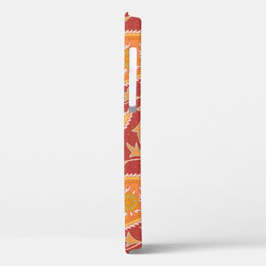 Maroon Paisley: Turks komkommer-Ornament. Case-Mate iPhone Case (Achterkant / Links)