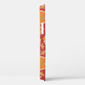 Maroon Paisley: Turks komkommer-Ornament. Case-Mate iPhone Case (Achterkant / Rechts)