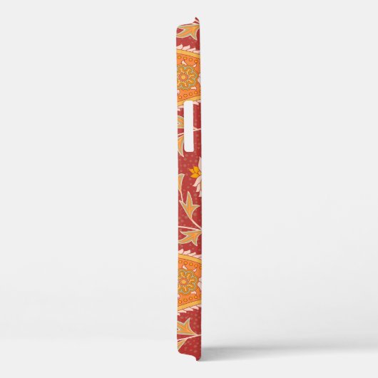 Maroon Paisley: Turks komkommer-Ornament. Case-Mate iPhone Case (Achterkant / Rechts)