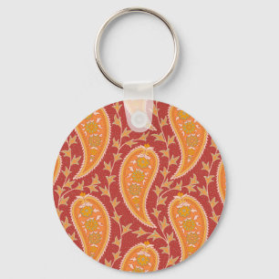 Maroon Paisley: Turks komkommer-Ornament. Sleutelhanger