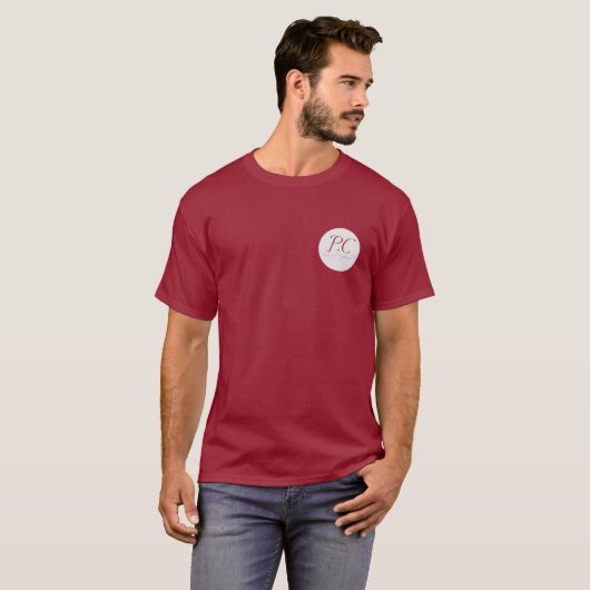 Maroon Parity T-shirt (Voorkant volledig)