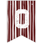Maroon Patroon Gefeliciteerd bunting banner (Tweede vlag)