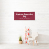 Maroon Personeels Waarderings Event Spandoek (Insitu)