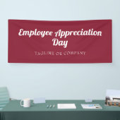Maroon Personeels Waarderings Event Spandoek (Beurs)