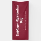 Maroon Personeels Waarderings Event Spandoek (Verticaal)