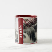 Maroon Pet Photos and Names Tweekleurige Koffiemok (Center)