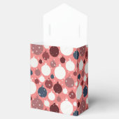 Maroon Pink Blue Holiday Balls Patroon Bedankdoosjes (Geopend)