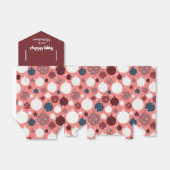 Maroon Pink Blue Holiday Balls Patroon Bedankdoosjes (Uitgevouwen)