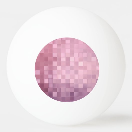 Maroon Pixel Art | Drie sterren Ping Pong Ball (Achterkant)