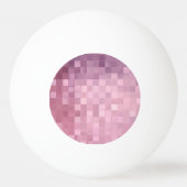 Maroon Pixel Art | Drie sterren Ping Pong Ball (Voorkant)
