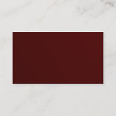 Maroon-profielkaart Visitekaartje (Achterkant)