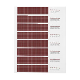 Maroon Pset Aggies Wrap rond etiket