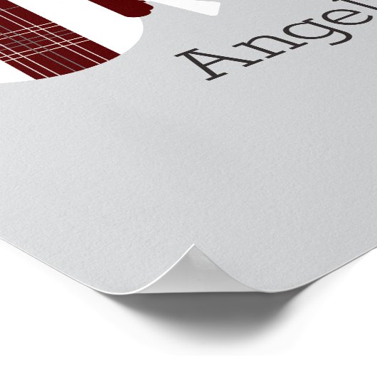 Maroon Pset Rattle Aggie Baby Foto Poster (Hoek)