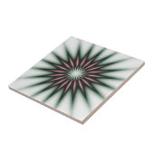 Maroon Radiant Pattern Tegeltje (Zijkant)