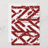 Maroon Red Athlete Afstuderen verwijdert Pet op Kaart (Achterkant)