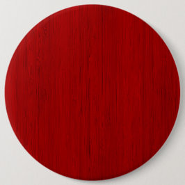 Maroon Red Bamboo Wood Grain Kijk uit Ronde Button 6,0 Cm
