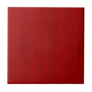 Maroon Red Bamboo Wood Grain Kijk uit Tegeltje