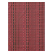 Maroon Red Black Pattern Tafelkleed (Voorkant)