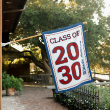 Maroon Red Blue White Black Gefeliciteerd Afstudee