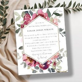 MAROON RED BLUSH ROOS FLORA DRIVE BY VRIJGEZELLENF BRIEFKAART