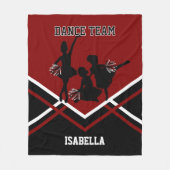 Maroon Red Dance/Ker Team Kinder Fleece Blanket (Voorkant)