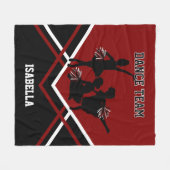 Maroon Red Dance/Ker Team Kinder Fleece Blanket (Voorkant (Horizontaal))