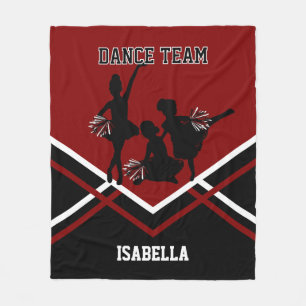 Maroon Red Dance/Ker Team Kinder Fleece Blanket Deken