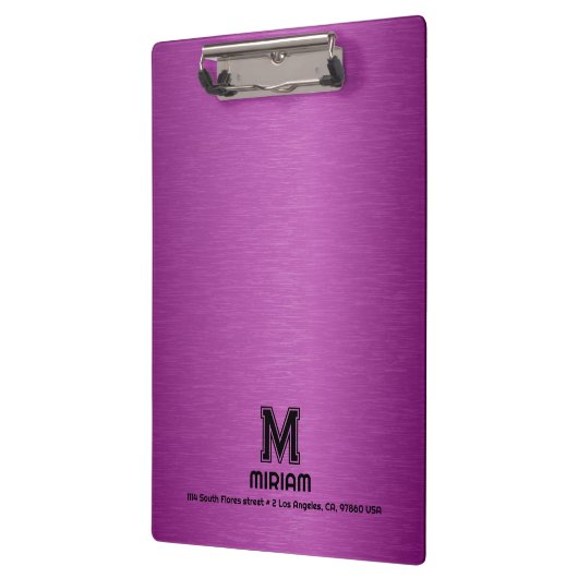 Maroon Red Metallic textuur aangepaste zwarte teks Klembord (Links)