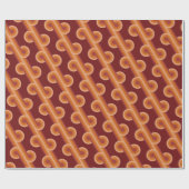 Maroon Red Oranje Circles Fusion Fine Art Patroon Cadeaupapier (Vlak)