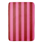 Maroon Red Pink Stripes Design Badmat (Voorkant Verticaal)