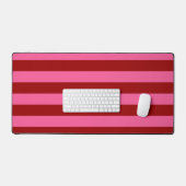 Maroon Red Pink Stripes Design Bureaumat (Keyboard & Muis)