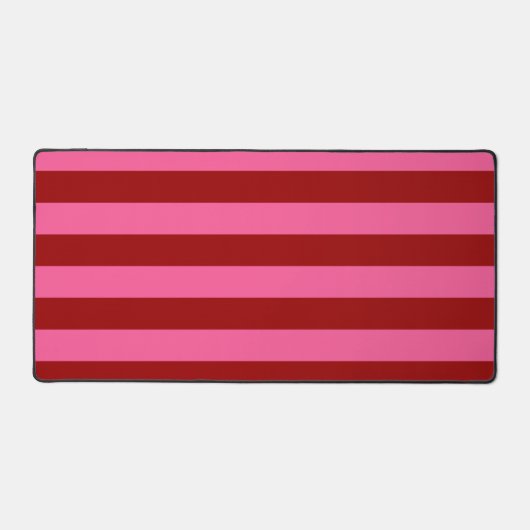 Maroon Red Pink Stripes Design Bureaumat (Voorkant)